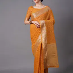 Chevron Woven Traditional Saree-image-96