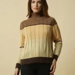 Women Stripes Pullover-image-1