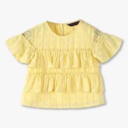 kg frendz Girls Ruffled Relaxed Fit Top-picture-43