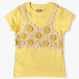 Girls Relaxed Fit Round-Neck T-Shirt-image-15
