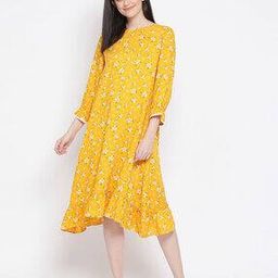 Floral Print Nighti with Frills-image-15