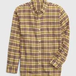 gap kids Plaid Checked Slim Fit Button-Down Shirt-picture-24