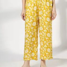Women Floral Print Straight Fit Pants-image-69