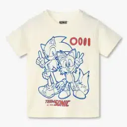 kb team spirit Boys Team Sonic Print Regular Fit Round-Neck T-Shirt-picture-32