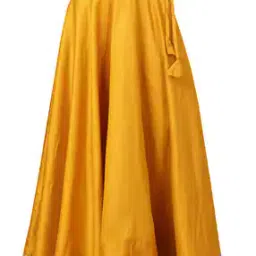 Ghagra with Lace Border & Drawstring Tie-Up-image-73