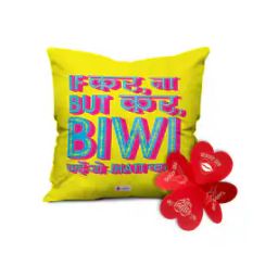 Valentine Gift Quote Cushion 12" x 12"-28