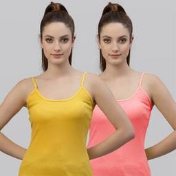 Pack of 2 Sleeveless Camisole with Adjustable Straps-picture-20