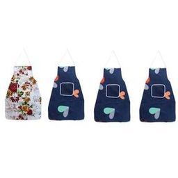 Set of 4 Kitchen Apron with Front Pocket-image-29