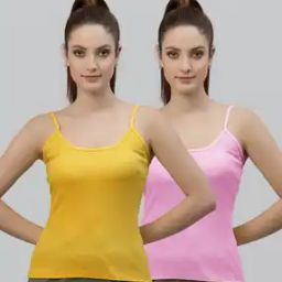 Pack of 2 Sleeveless Camisole with Adjustable Straps-picture-15