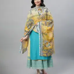 aurelia Women Floral Print Cotton Dupatta-picture-45