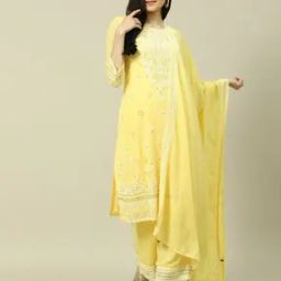 Women Lace Pattern Flared Palazzos-image-59