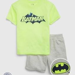 Batman Print T-Shirt & Shorts Set-image-64