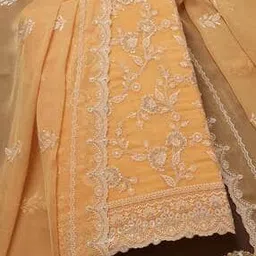Women Embroidery Unstitched Dress Material-image-60
