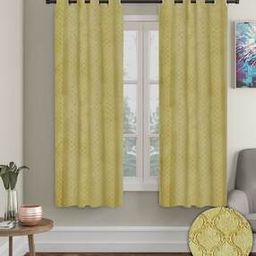 Set of 2 Ethnic Motif Printed Window Curtains-image-52