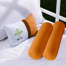 Pack of 2 200 TC Striped Cotton Bolster Covers-25