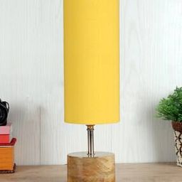 Wooden Table Lamp with Shade-image-1