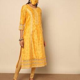 Floral Print A-line Kurta-image-39