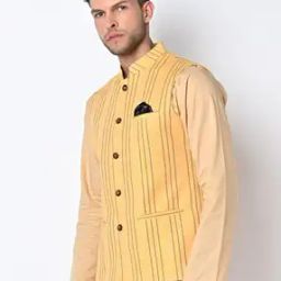 Striped Nehru Jacket-image-69