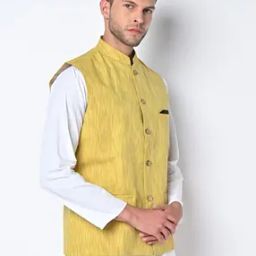 Tailored Fit Nehru Jacket-image-43