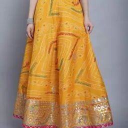 Women Bandhani Print Flared Skirt-picture-7
