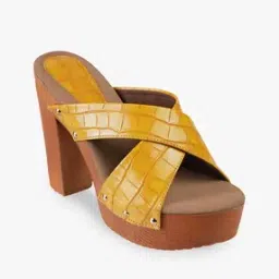 Women Croc-Embossed Block-Heeled Sandals-image-42