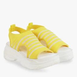 Women Striped Slingback Platform-34
