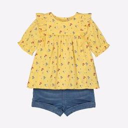 Floral Print Top & Shorts Set-image-38