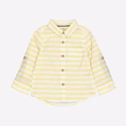 Striped Shirt with Patch Pocket-image-58