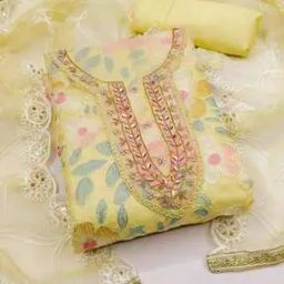 Women Embroidered Unstitched Dress Material-image-92