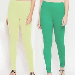 Pack of 2 Elasticated Full-Length Leggings-image-51
