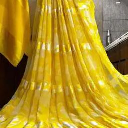 Women Floral Print Georgette Saree-image-46