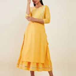 Women Embroidered Straight Kurta-image-44