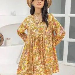 Floral Print Fit & Flare Dress-image-24