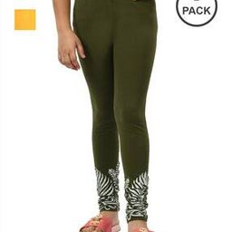 indiweaves Girls Pack of 2 Printed Leggings-picture-42