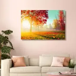 Sunrise Behind The Trees Canvas Wall Art-image-10