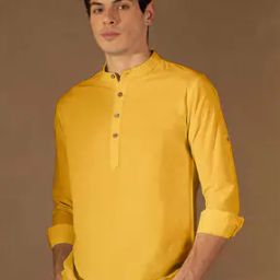 Men Slim Fit Short Kurta-image-8