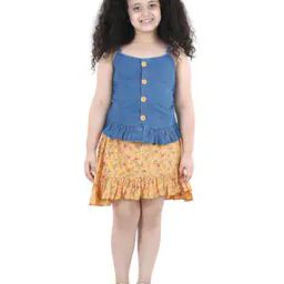 Floral Print Skirt with Top Set-image-18