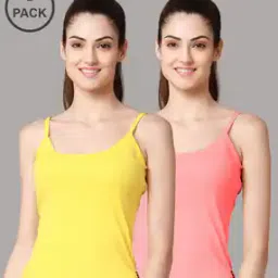 Pack of 2 Cotton Camisoles-image-78
