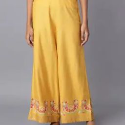 Women Palazzos with Floral Print Hem-image-31