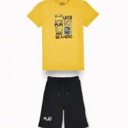 Boys Tropical Shorts T-Shirt Set-19