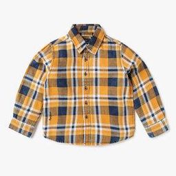 Boys Younger LS IP Checked Regular Fit Shirt-image-38
