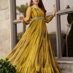 Women Floral Flared Kurta-picture-42
