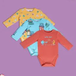Boys Pack of 3 Printed Bodysuits-image-25