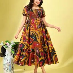 Women Printed A-Line Dress-image-53
