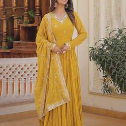 Women Embroidery Anarkali Kurta Set-picture-13