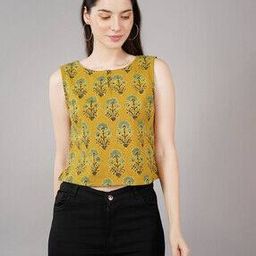 Ajrak Print Slim Fit Top-image-2