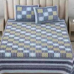 180 TC Printed Bedsheet with Pillow Covers-image-83