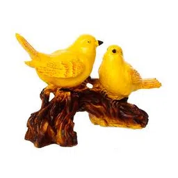 Yellow Birds on Tree Branch Handcrafted Polyresin Decorative Showpiece-image-59