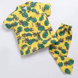 Girls Printed Shirt with Pyjamas-image-64