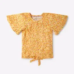 Floral Print Top with Kimono Sleeves-image-86